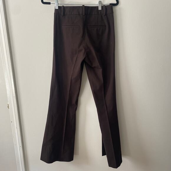 NWOT FRAME Le High Flare Trouser in Americano Chocolate Brown Sz 8 - Picture 12 of 14